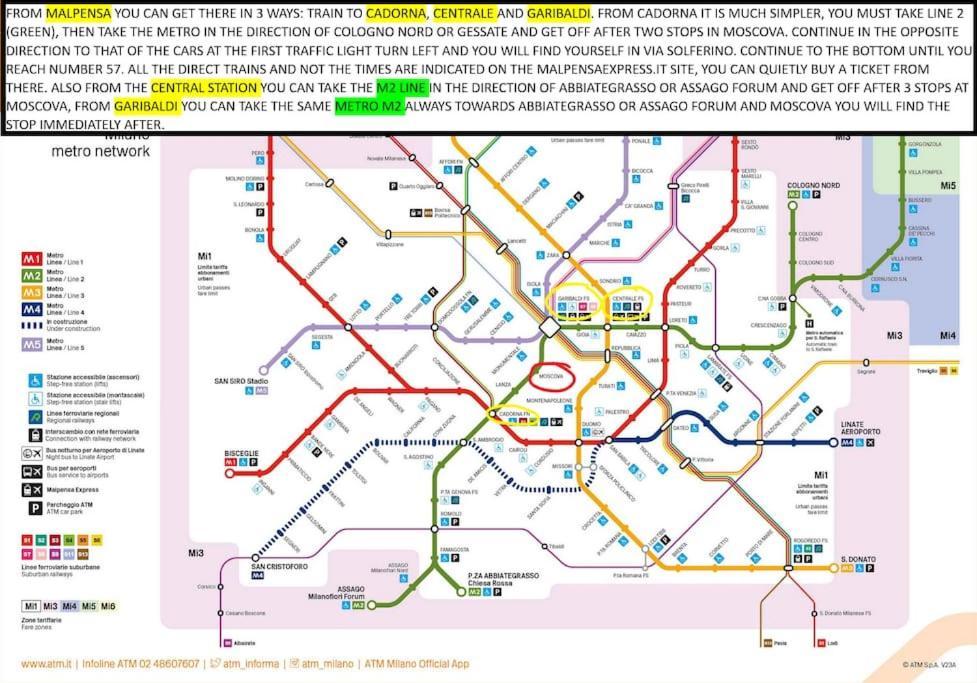 Taxi No-need - Metro, Train Station, Nightlife And Restaurants Apartment Mailand